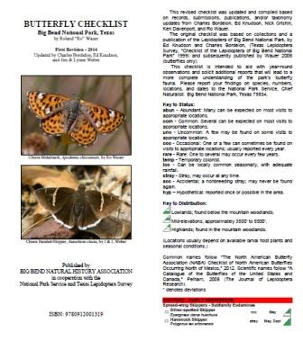 Big Bend Butterfly Checklist - Click Image to Close